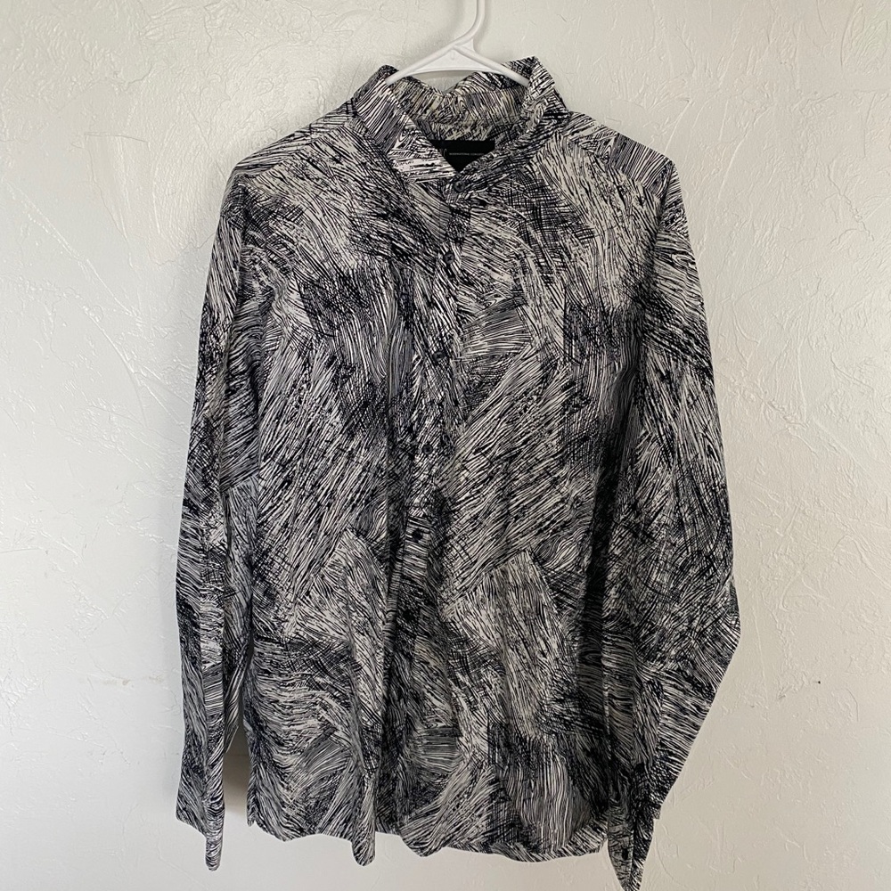 Mens INC Button Down Dress Shirt XL